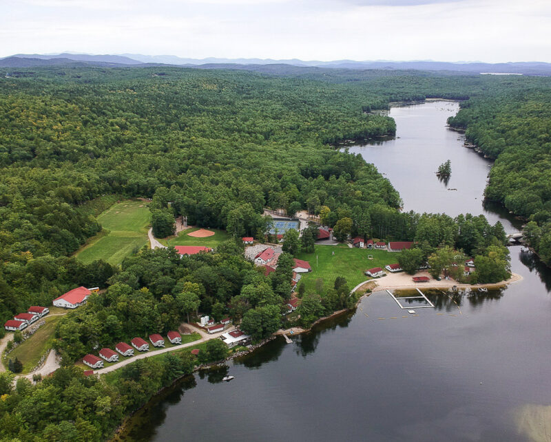 aerial view of camp mataponi.