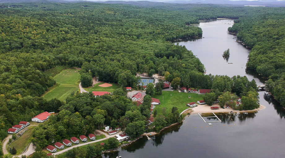aerial view of camp mataponi.