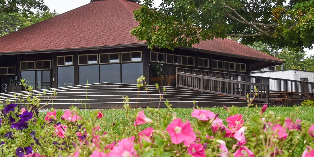 camp dining hall building.